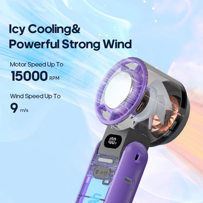 Coolvia – ChillRelief Turbo Fan (Rechargeable 3600mAh 100-level Free Control High Speed Turbo Fan)